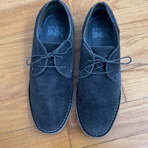 Studio I Men's Dark Gray Suede Oxfords
